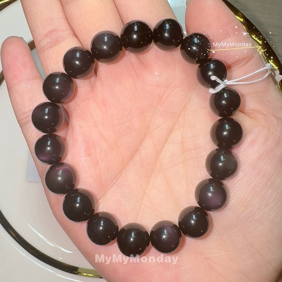 Handmade Other - Purple Obsidian Bracelet 10mm